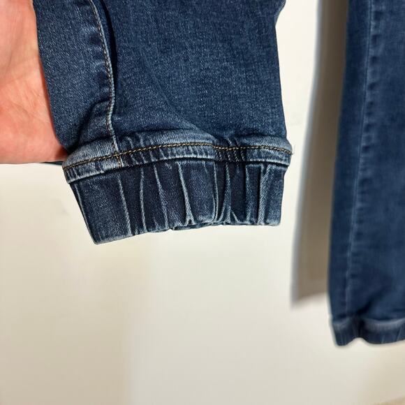 Celebrity Pink Denim Jogger Jeans Zip Pockets Drawstring Sz M - Picture 5 of 10